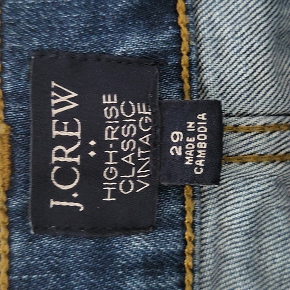 J.CREW High-Rise Classic Vintage Jeans size 29 - Picture 3 of 6